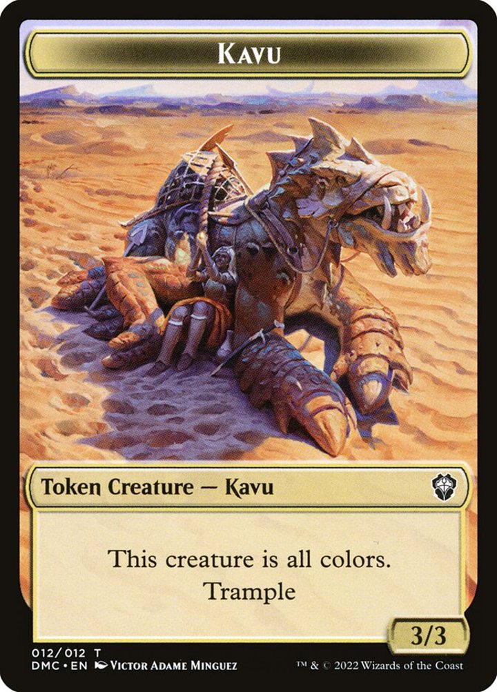 Angel Token (W 4/4 Vigilance) // Kavu Token (Gold 3/3)