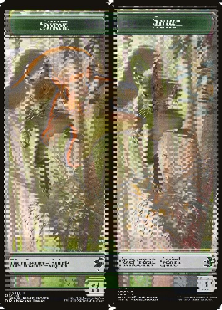Squirrel Token (Green 1/1)