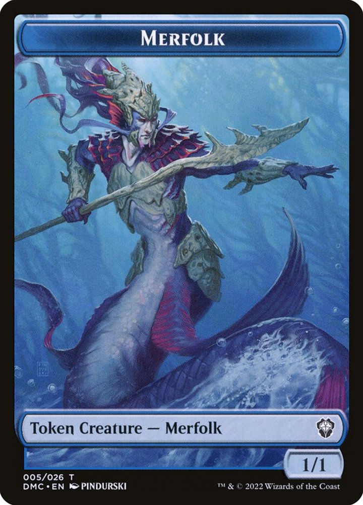 Merfolk Token (Blue 1/1)