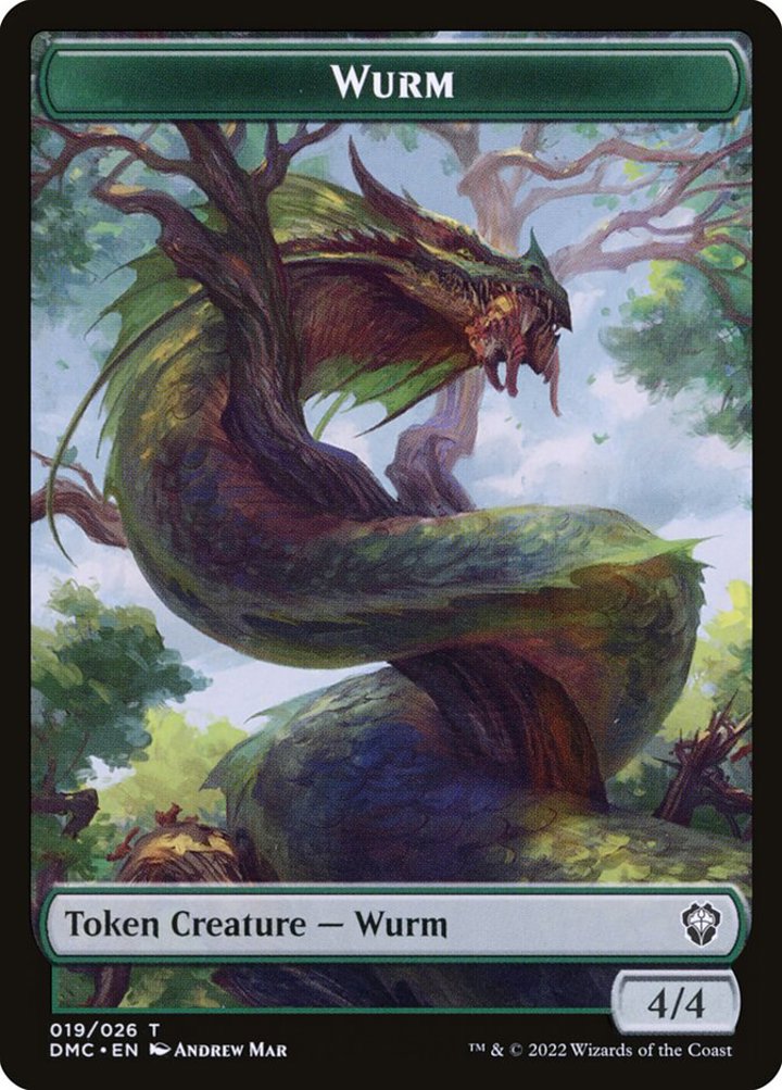 Wurm Token (Green 4/4)