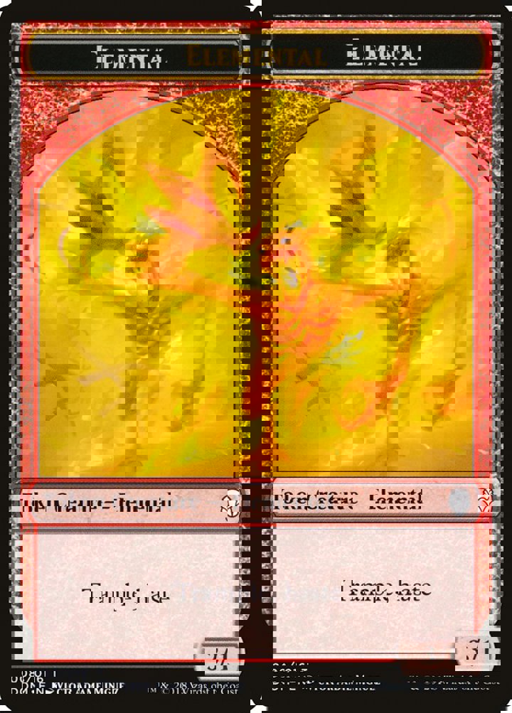 Elemental Token (Red 3/1 Trample, haste)