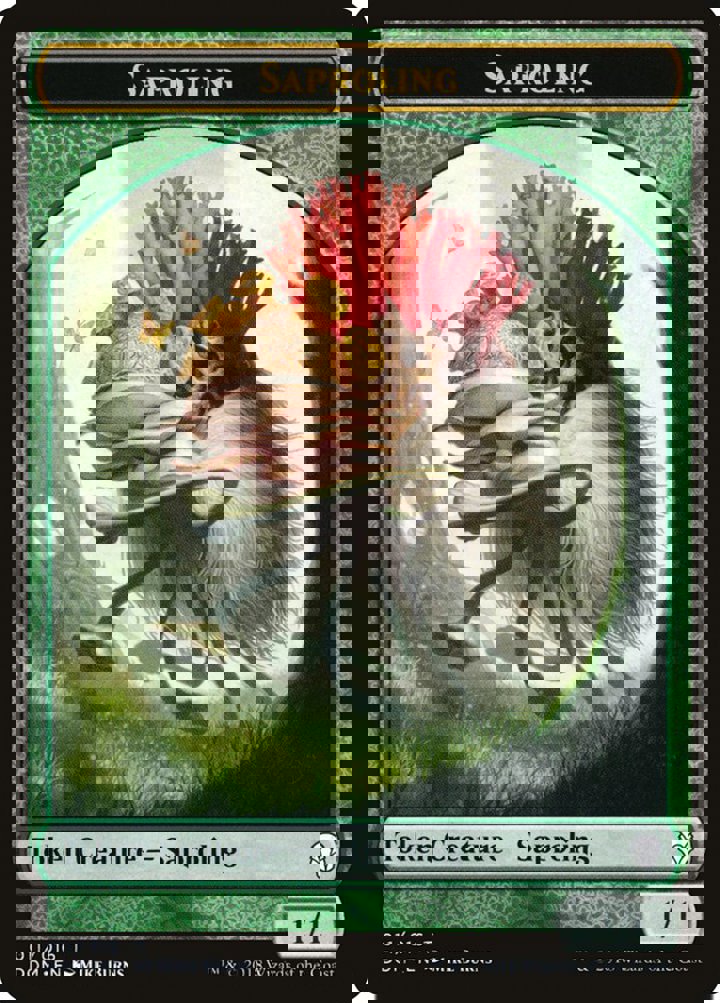 Saproling Token (Green 1/1) (V.1)