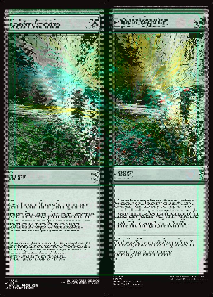 Explosive Vegetation