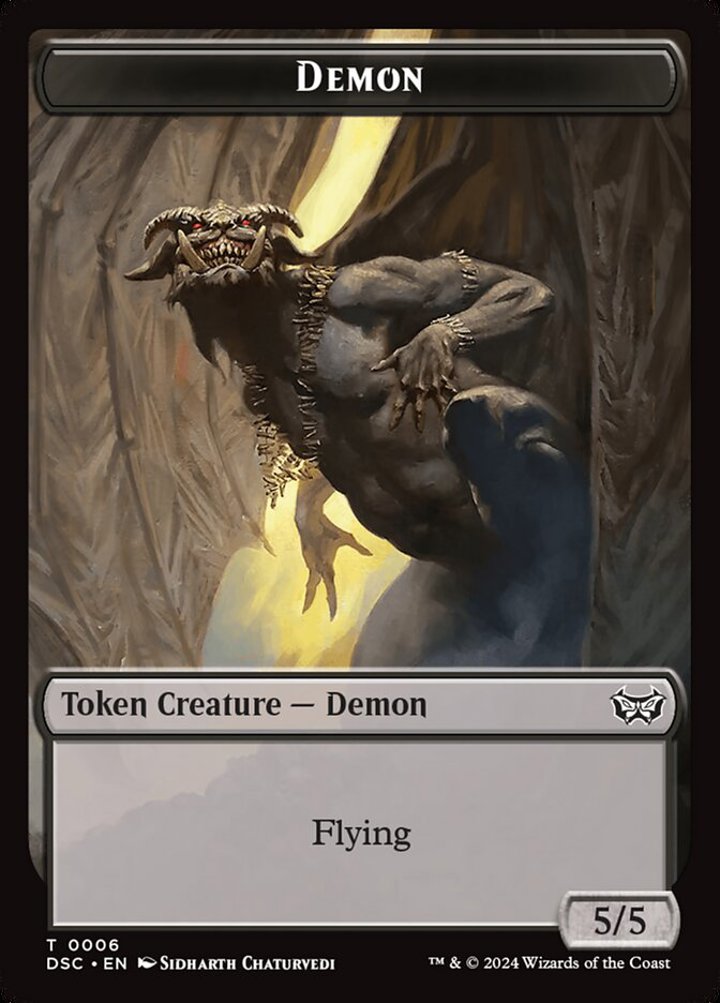 Demon Token (B 5/5) // Bird Token (B 2/2)