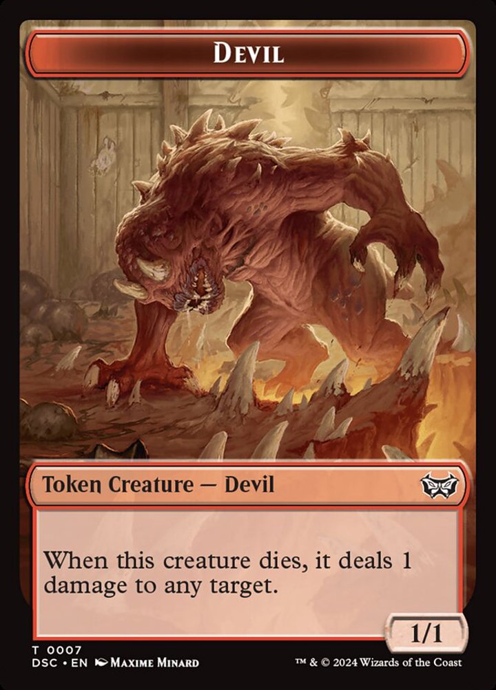 Devil Token (R 1/1) // Scarecrow Token (A 4/4)