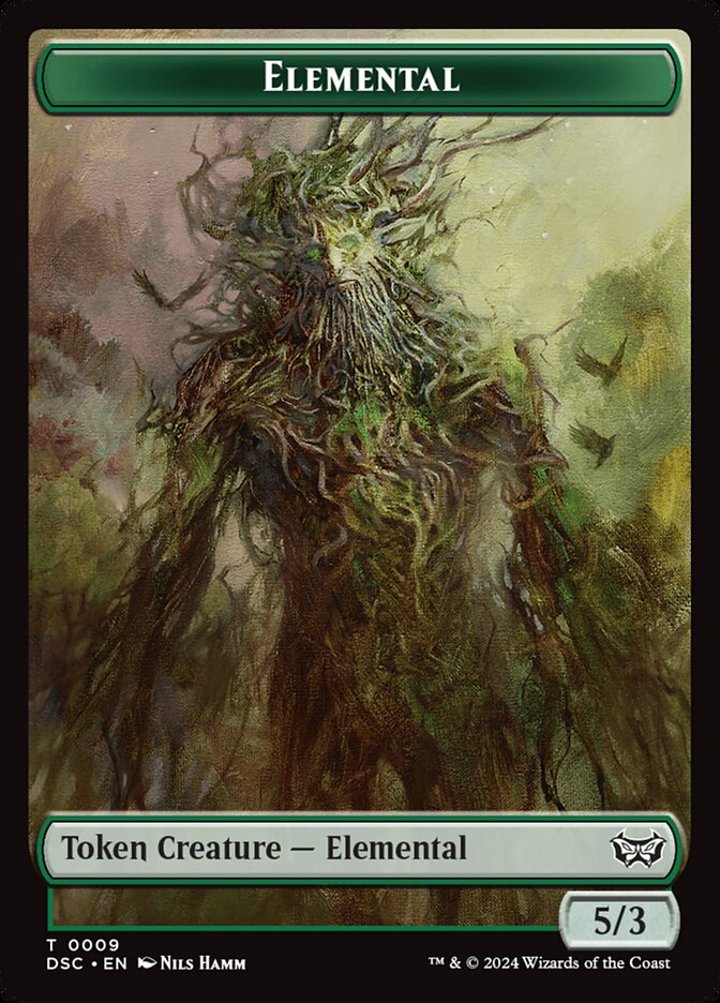 Elemental Token (G 5/3) // Bird Token (B 2/2)