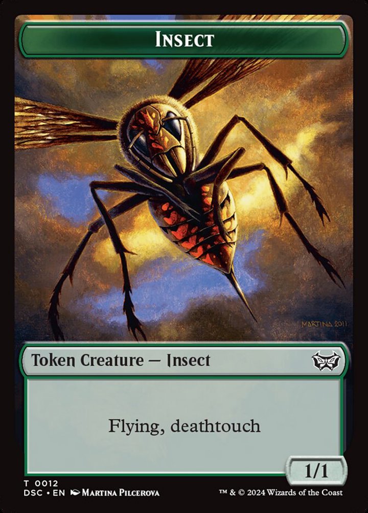 Insect Token (G 1/1 Flying, Deathtouch) // Spider Token (G 1/2)