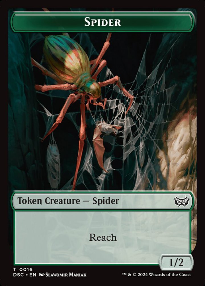 Insect Token (G 1/1 Flying, Deathtouch) // Spider Token (G 1/2)