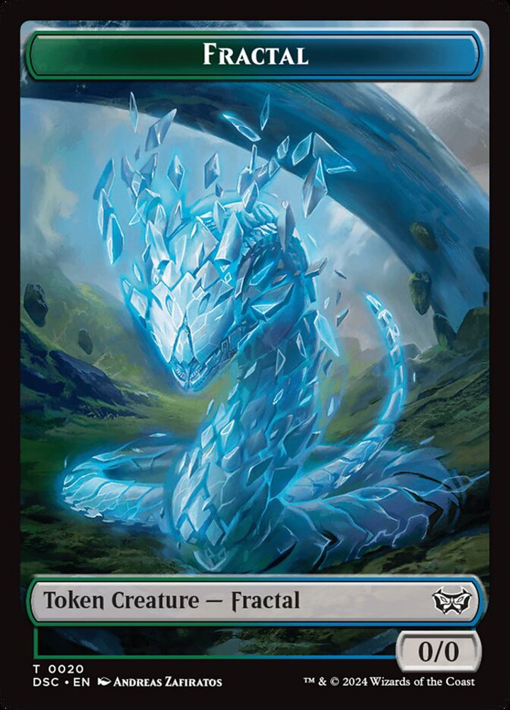 Wurm Token (G 5/5) // Fractal Token (GU 0/0)