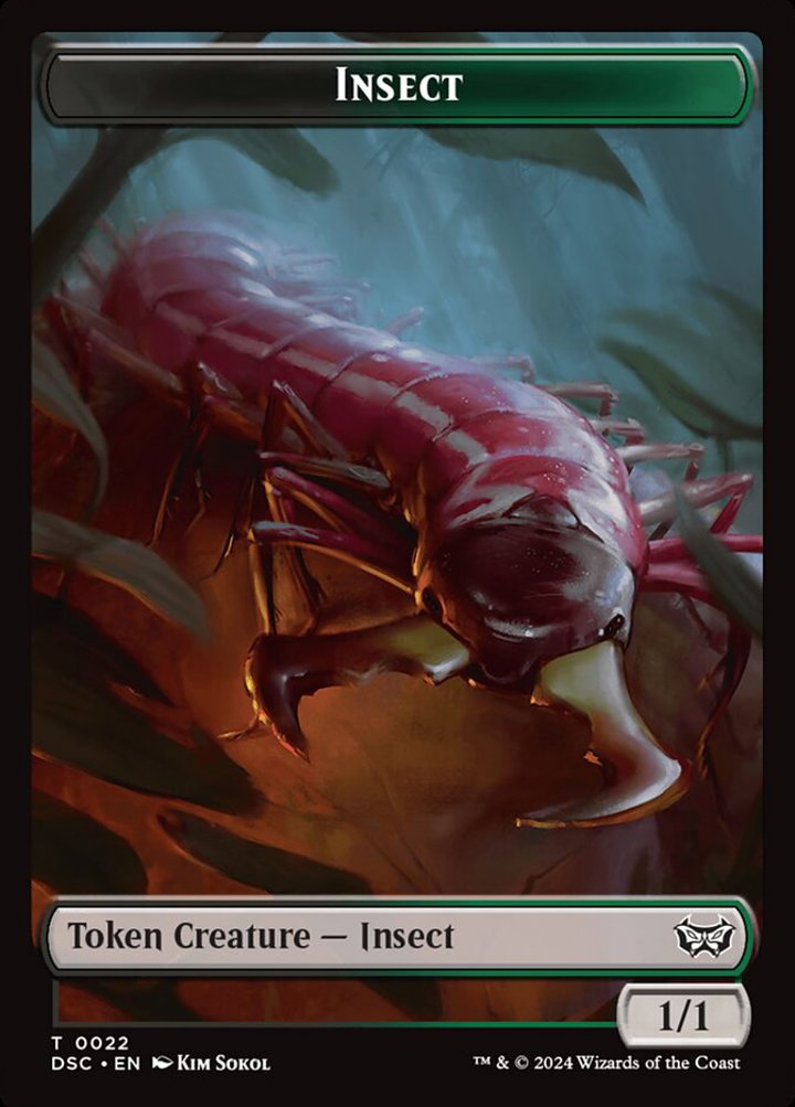 Insect Token (BG 1/1) // Shapeshifter Token (C */*)