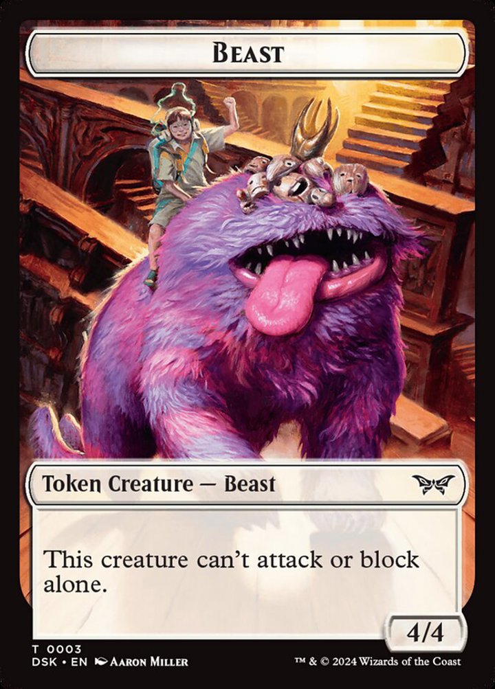 Beast Token (White 4/4)