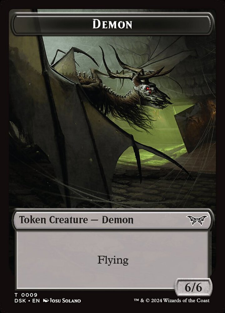 Demon Token (Black 6/6 Flying)