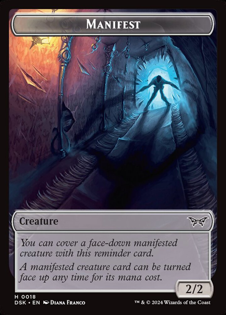 Insect Token (G 1/1) // Manifest Token (C 2/2)
