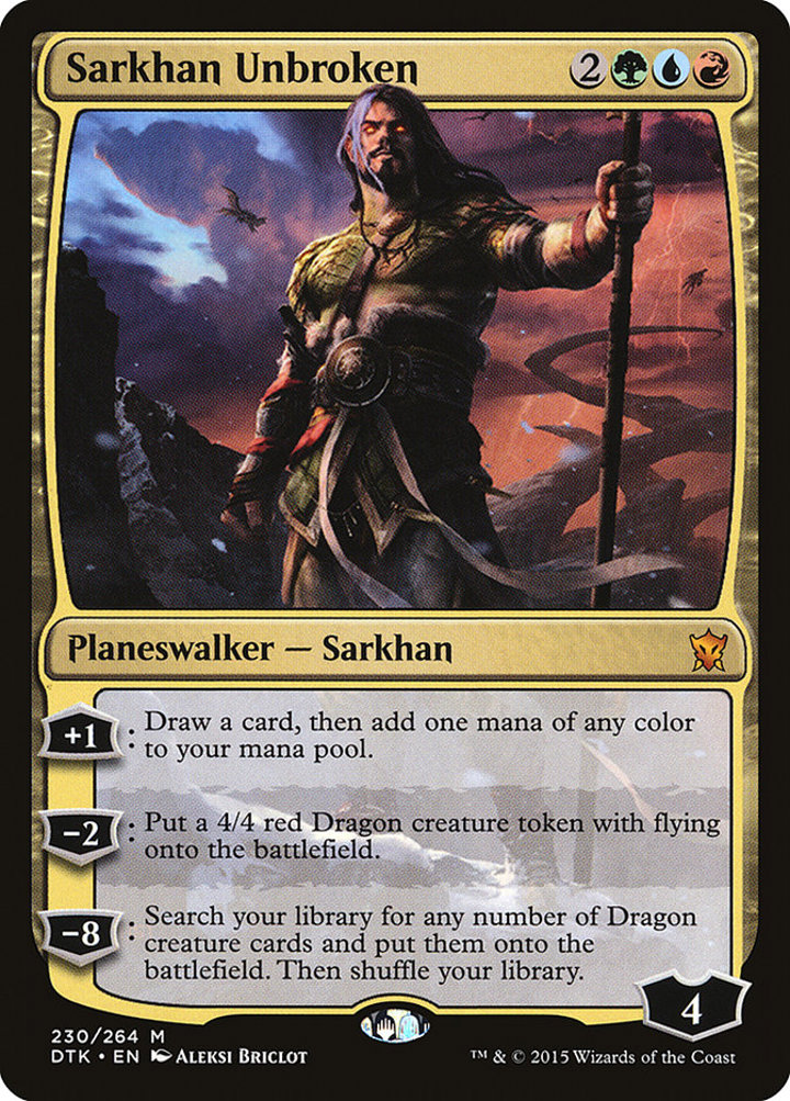 Sarkhan Unbroken Single: Magic: The Gathering Dragons of Tarkir Einzelkarte