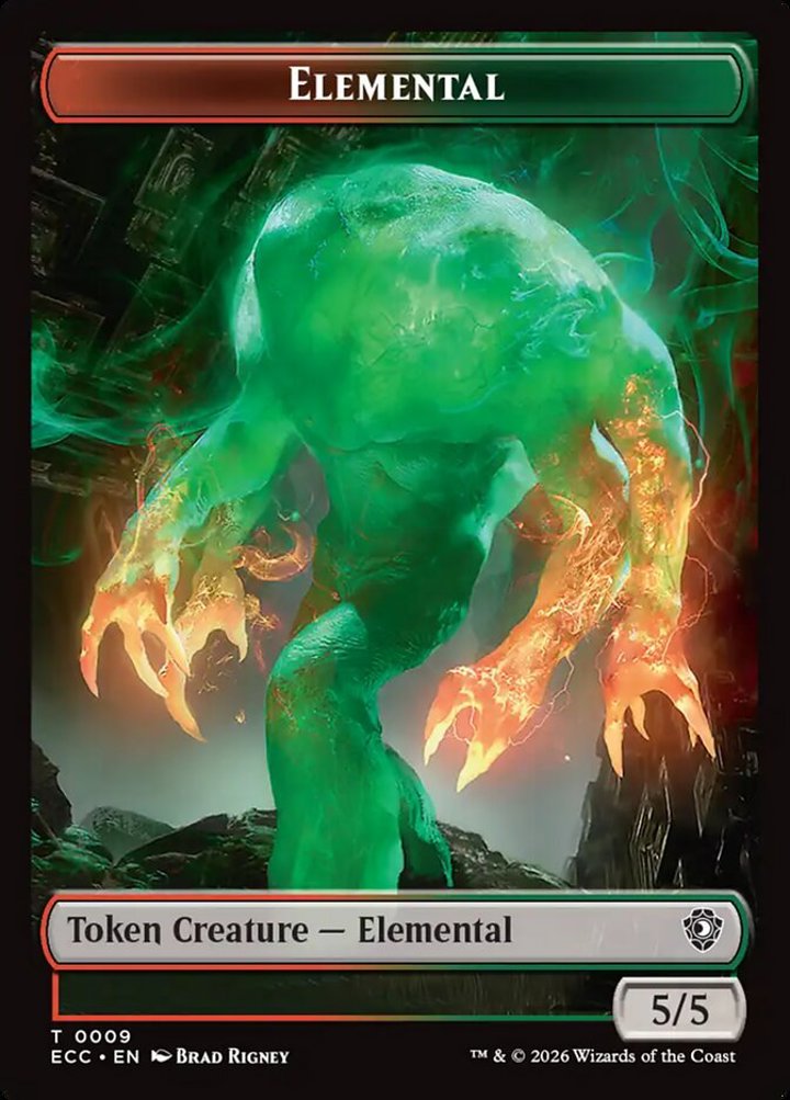 Elemental Token (W 4/4) // Elemental Token (RG 5/5)