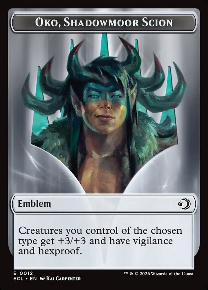 Elk Token (G 3/3) // Oko, Shadowmoor Scion Emblem