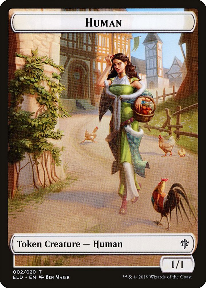 Human Token (W 1/1) // Clue Token