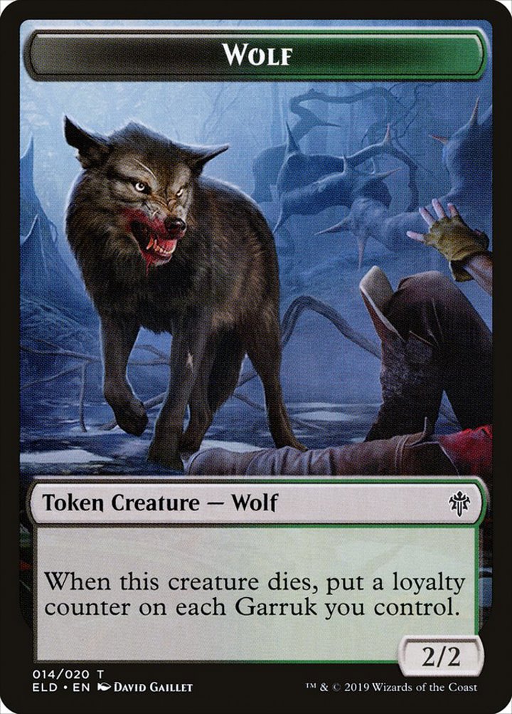 Wolf Token (G 2/2) // Clue Token (V.1)