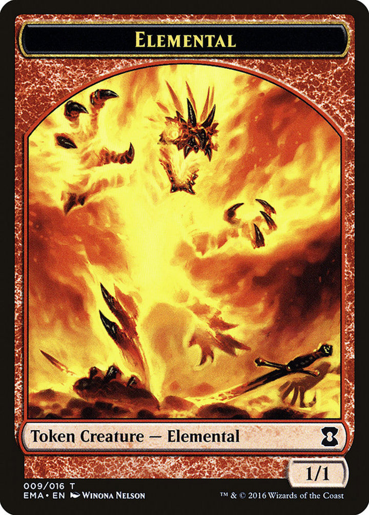 Elemental Token (Red 1/1)