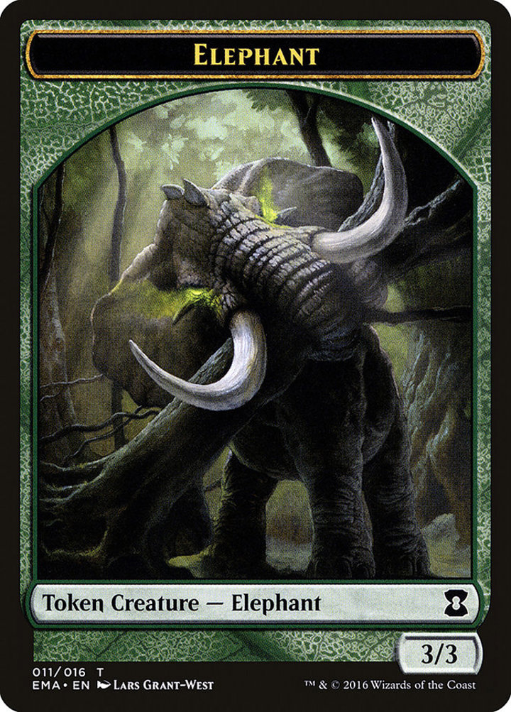 Elephant Token (Green 3/3)