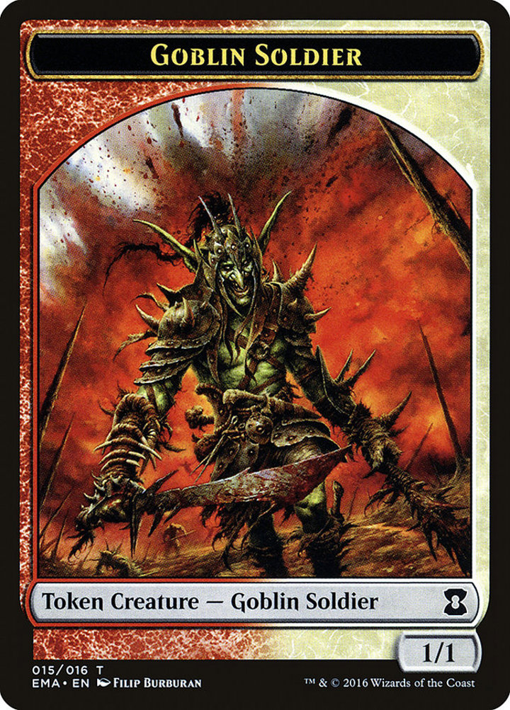 Goblin Soldier Token (Red and White 1/1)
