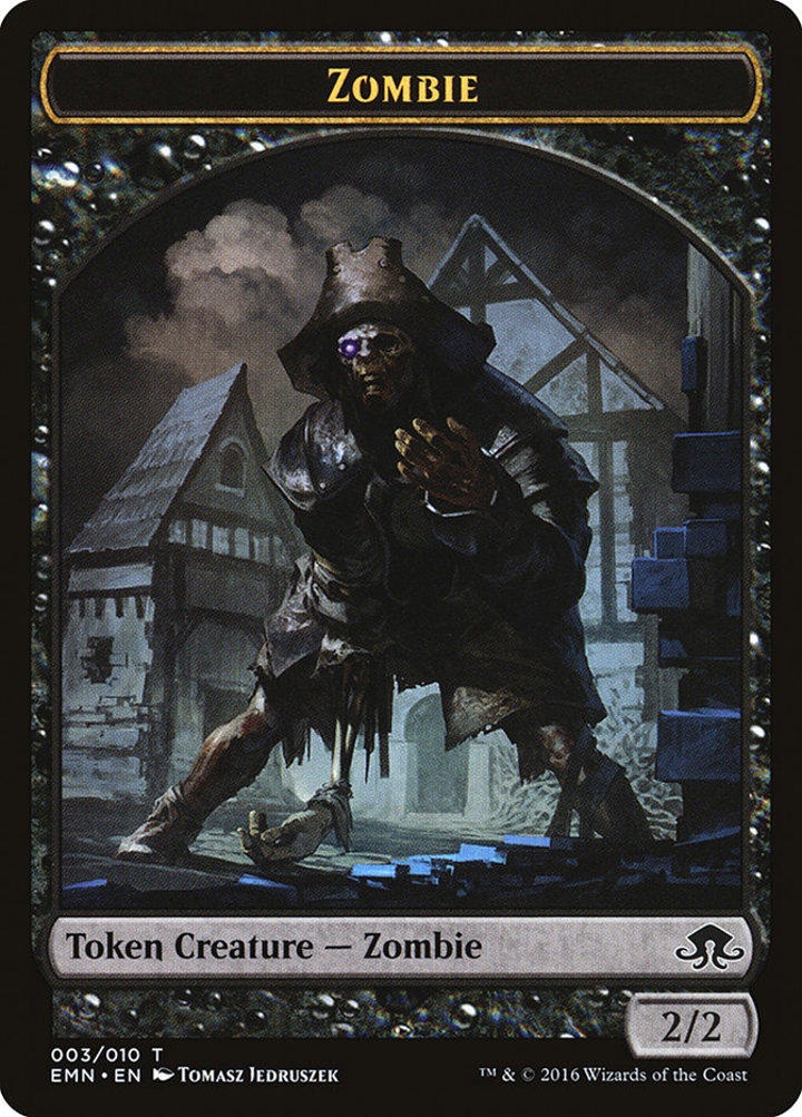 Zombie Token (Black 2/2) (V.1)