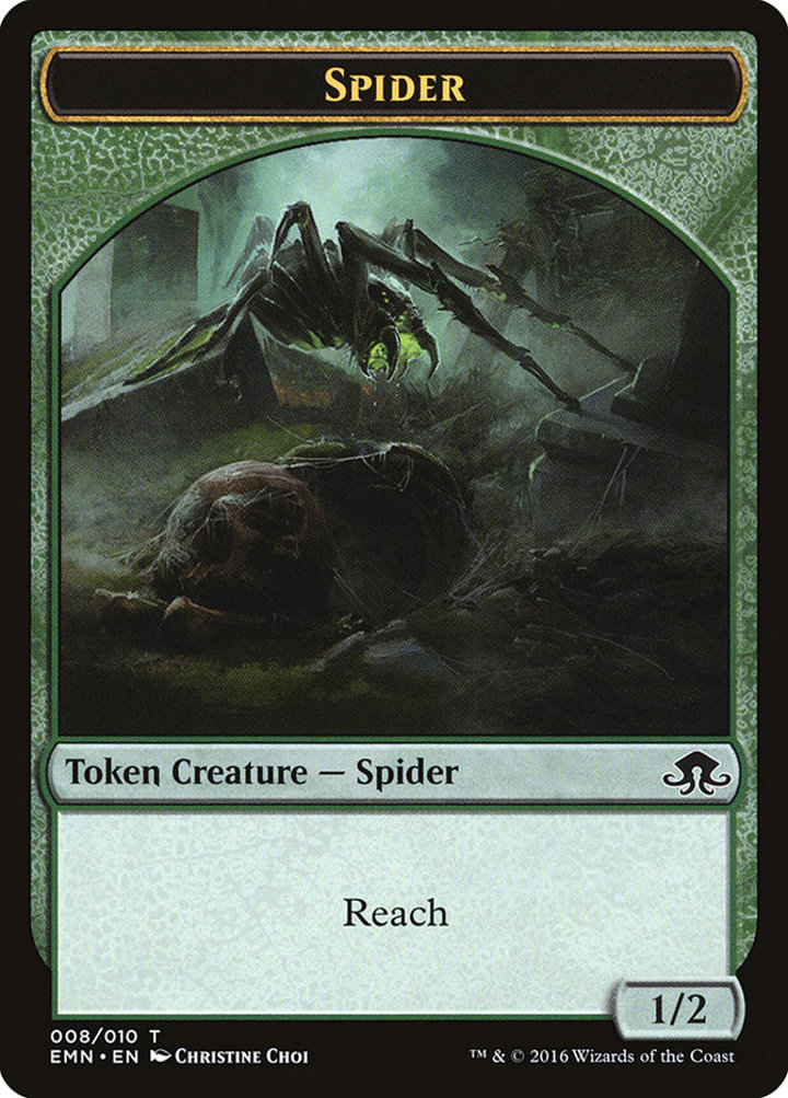 Spider Token (Green 1/2)