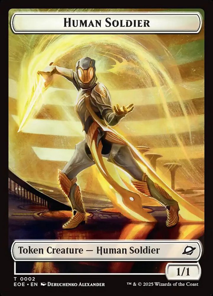 Lander Token // Human Soldier Token (W 1/1) (V.1)