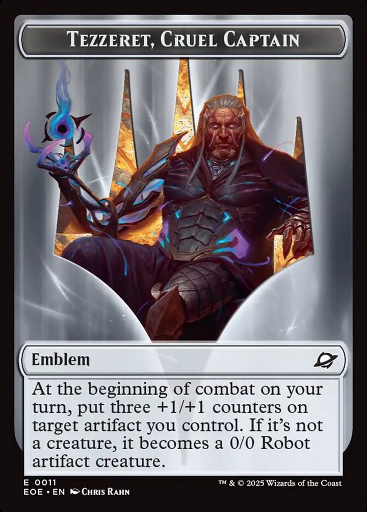Robot Token (A 2/2) // Tezzeret, Cruel Captain Emblem