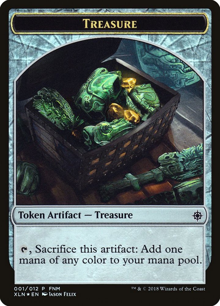 Merfolk Token (U 1/1 Hexproof) / Treasure Token