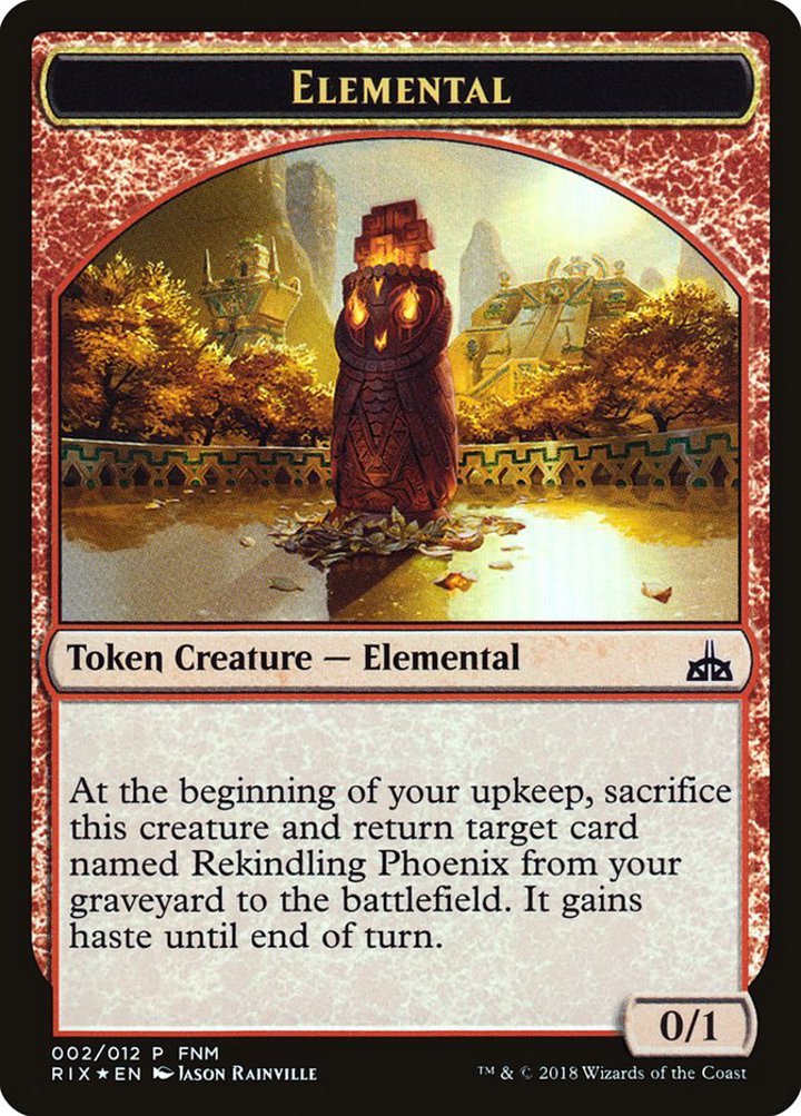 City's Blessing Token / Elemental Token (R 0/1)