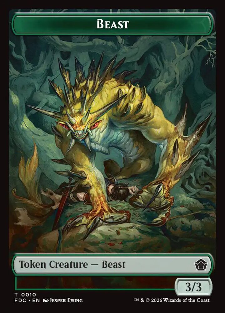 Beast Token (G 3/3) // Spider Token (G 1/2)