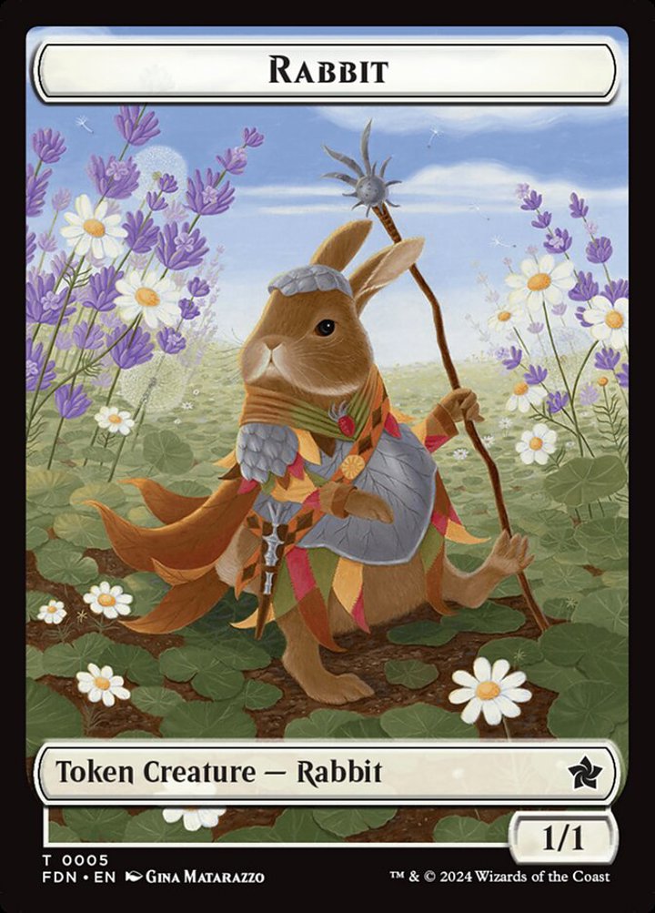 Rabbit Token (W 1/1) // Soldier Token (W 1/1)