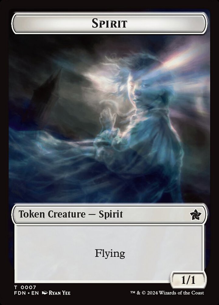 Spirit Token (W 1/1) // Cat Token (W 1/1)