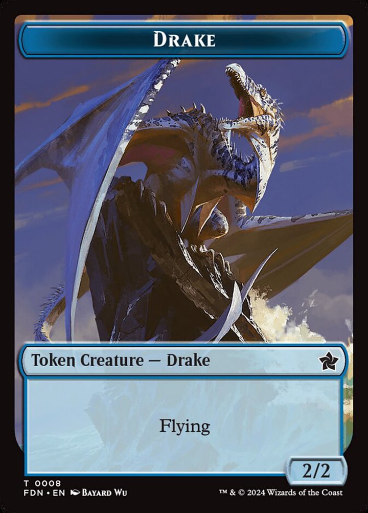 Drake Token (U 2/2) // Goblin Token (R 1/1)