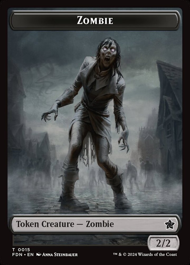 Faerie Token (U 1/1) // Zombie Token (B 2/2)