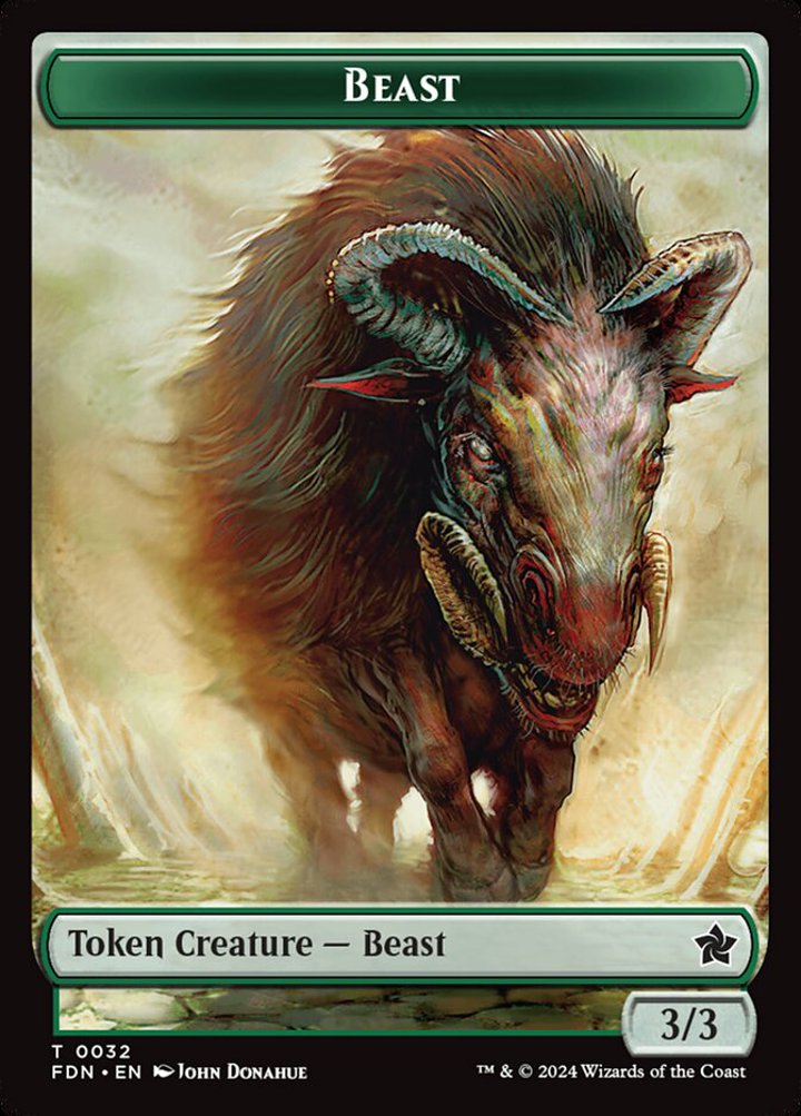 Beast Token (G 3/3) // Insect Token (BG 1/1 Flying)