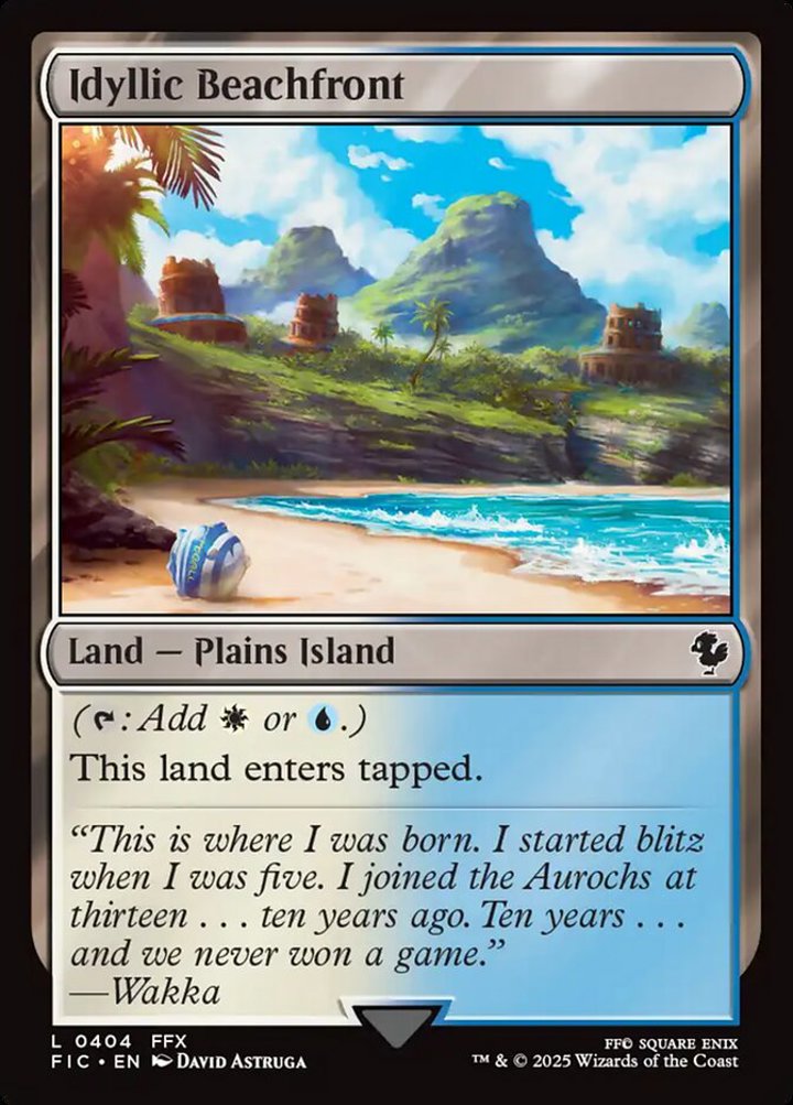 Idyllic Beachfront