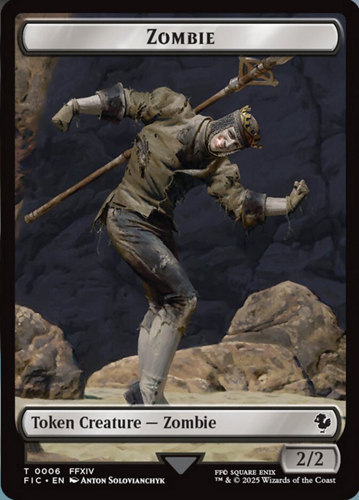 Moogle Token (W 1/2) // Zombie Token (B 2/2) (V.1)