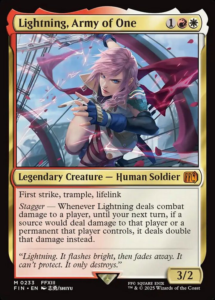 Lightning, Army of One (V.1)