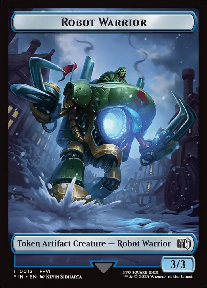 Hero Token (W 1/1) // Robot Warrior Token (UA 3/3) (V.1)