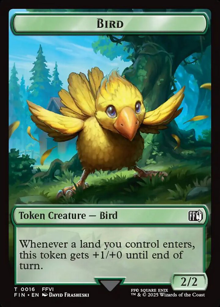 Hero Token (W 1/1) // Bird Token (G 2/2) (V.1)