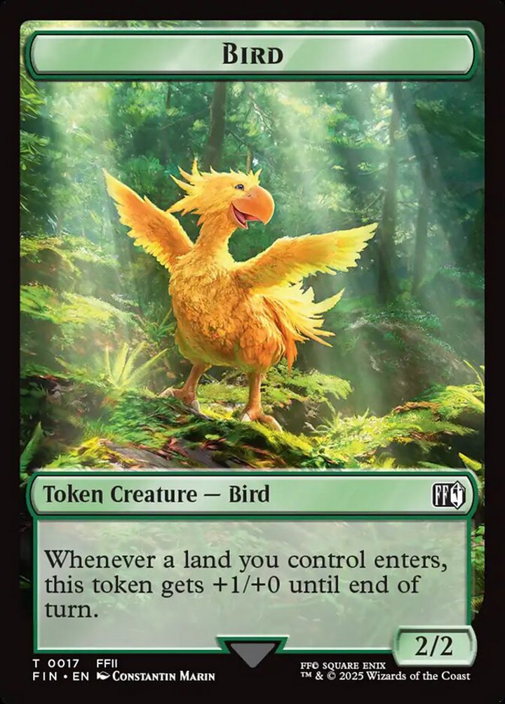 Hero Token (W 1/1) // Bird Token (G 2/2) (V.3)
