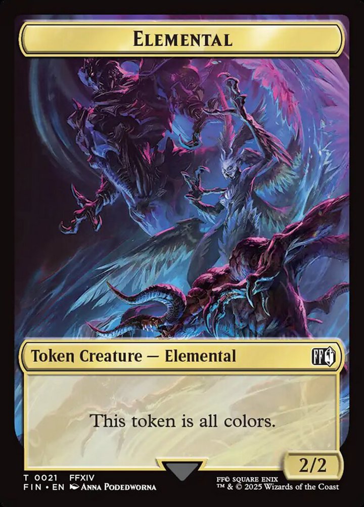 Hero Token (W 1/1) // Elemental Token (2/2 all colors)