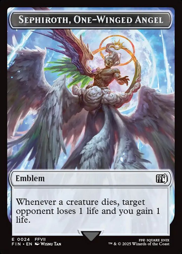 Sephiroth, One-Winged Angel Emblem // Robot Warrior Token (UA 3/3)