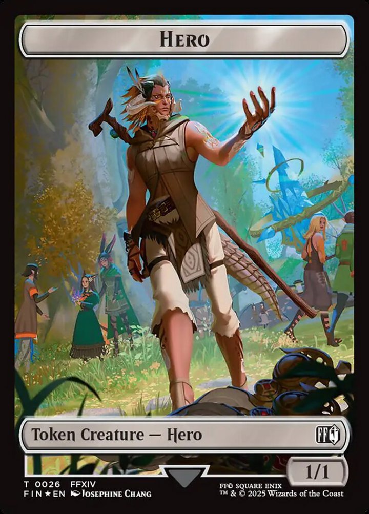 Hero Token (W 1/1)// Spirit Token (W 1/1) (V.3)