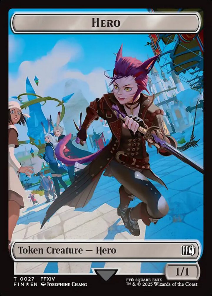 Hero Token (W 1/1)// Spirit Token (W 1/1) (V.4)