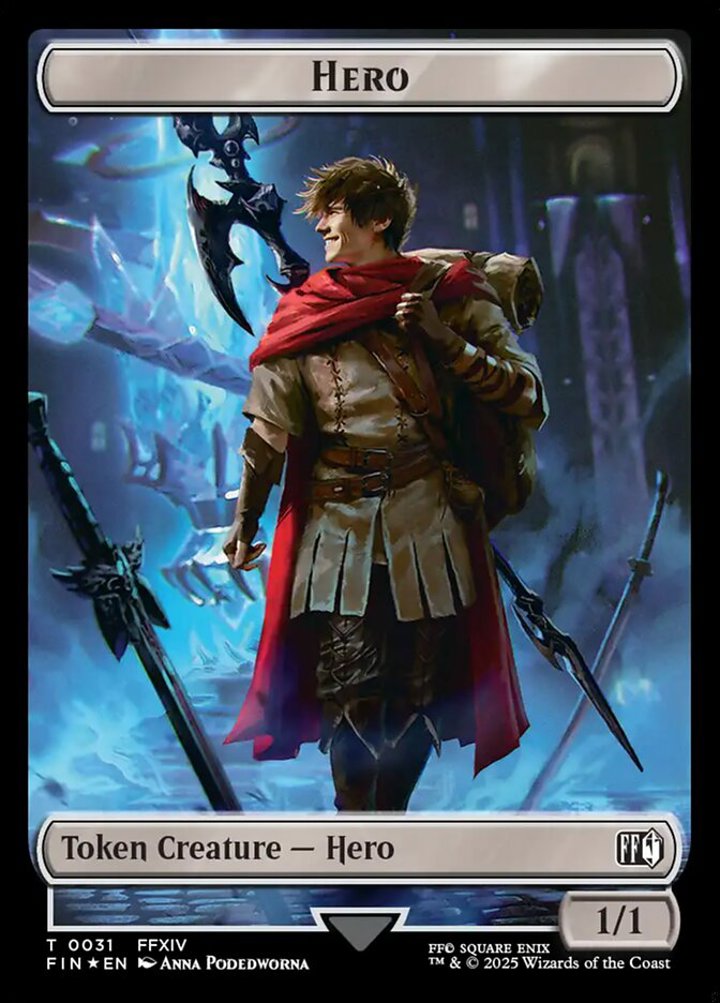 Hero Token (W 1/1)// Wizard Token (B 0/1) (V.4)