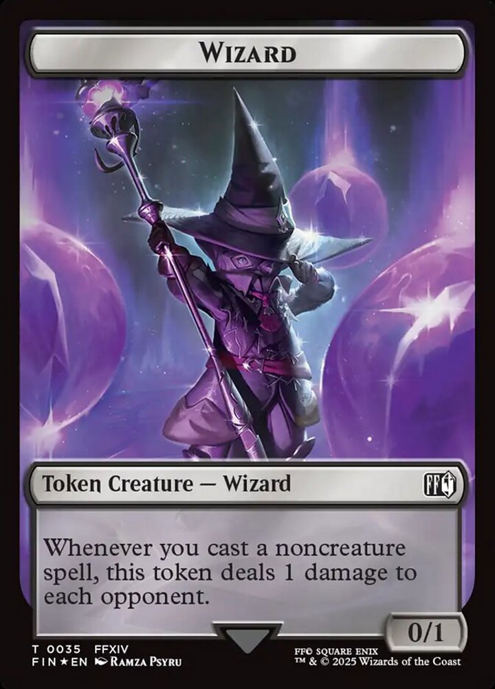 Hero Token (W 1/1)// Wizard Token (B 0/1) (V.3)