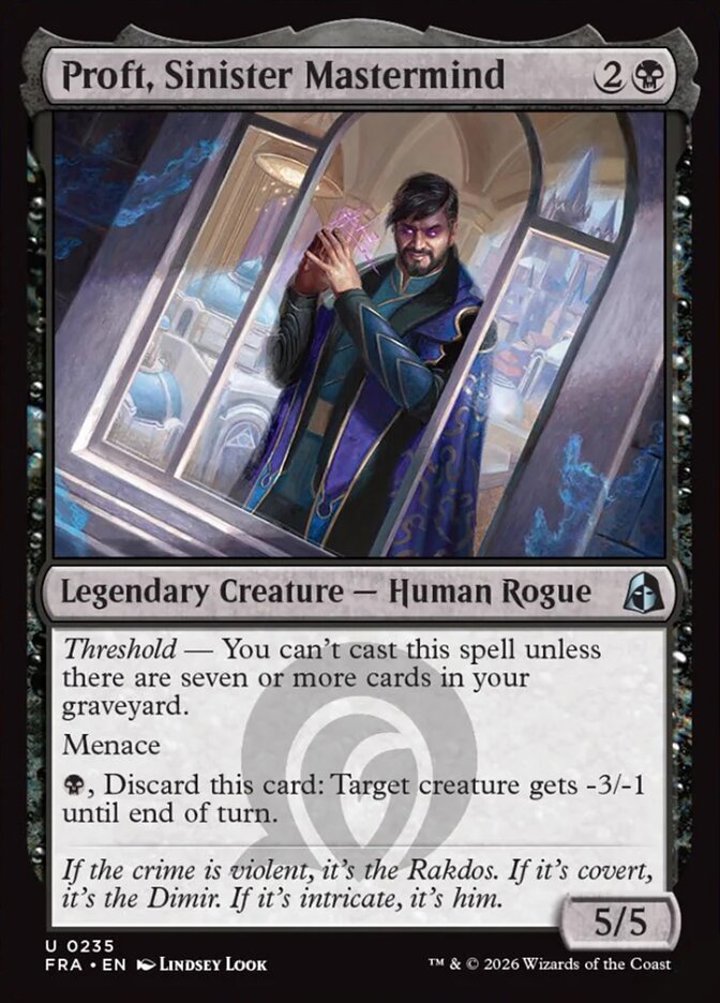 Proft, Sinister Mastermind